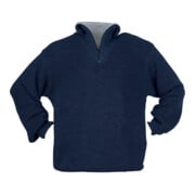 Elutex Troyer-Pullover mit Reißverschlusskragen blau