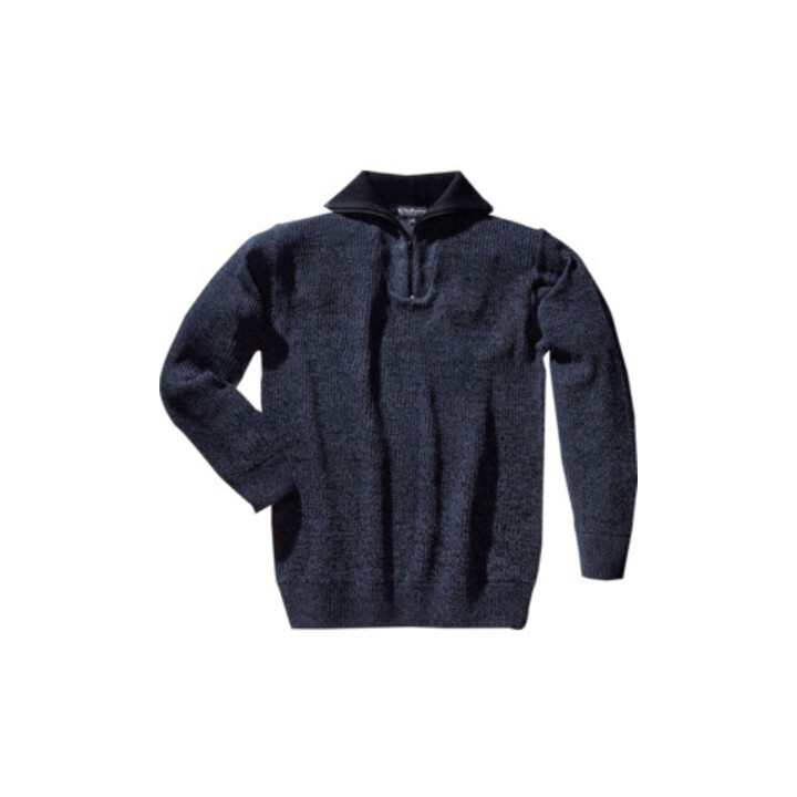 Pullover Gr.L schwarz/blau-meliert