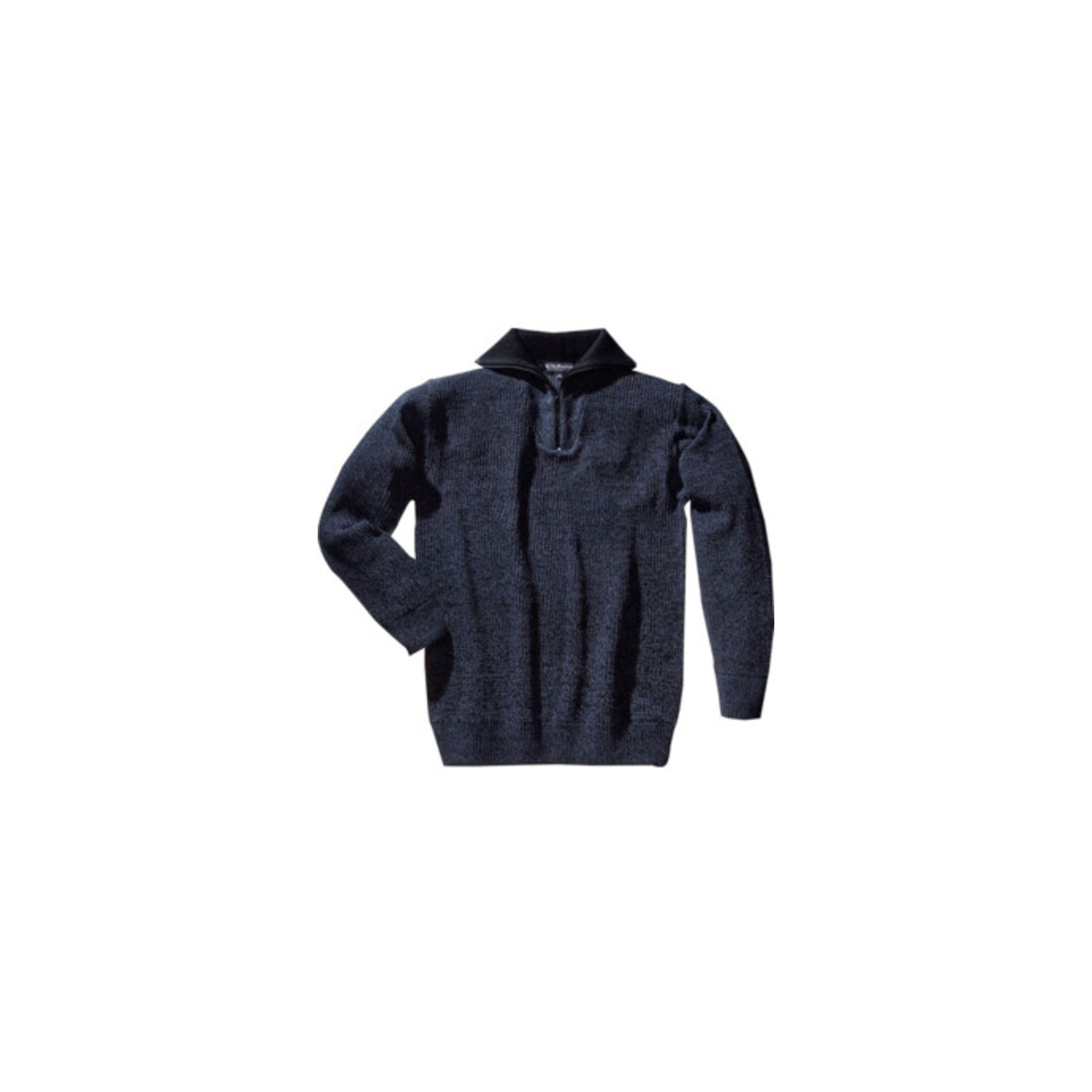 Elutex Troyer-Pullover Föhr schwarz/blau-meliert