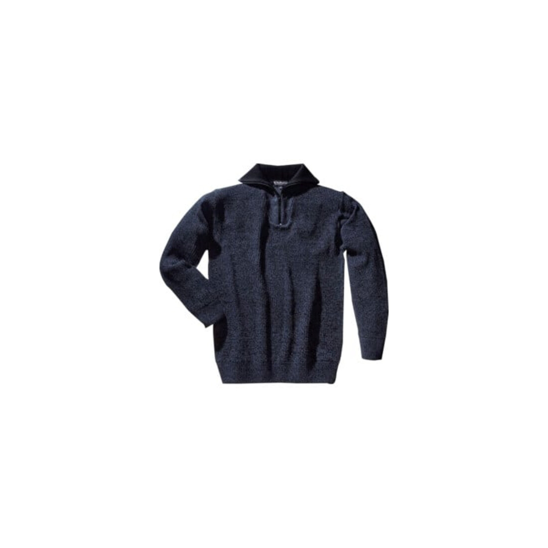 Elutex Troyer-Pullover Föhr schwarz/blau-meliert