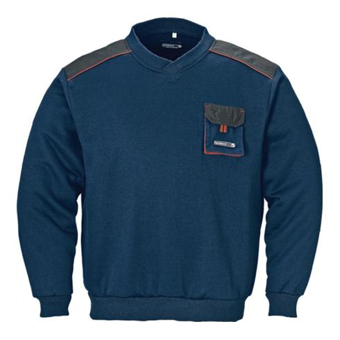 Terratrend Herren-Pullover mit V-Ausschnitt marine/schwarz/rot