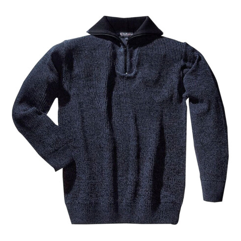 Elutex Troyer-Jumper Föhr noir/bleu moucheté