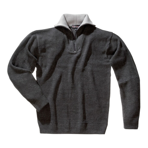Pull Elutex Troyer Sylt gris foncé moucheté gris foncé
