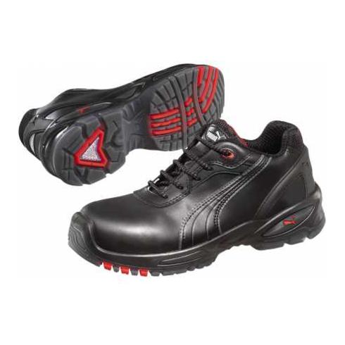 Puma Sicherheitsschuhe 640520 Pioneer Low, S3 SRC schwarz/rot
