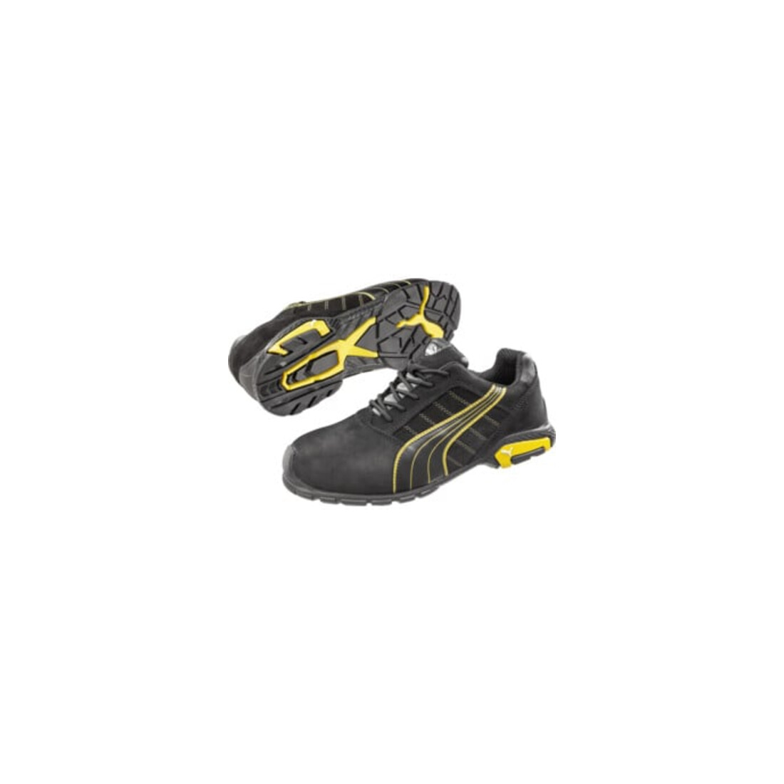 Chaussures de sécurité Puma 642710 Amsterdam Low, S3 SRC noir/jaune