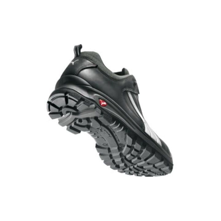 PUMA Chaussure de sécurité Cascades Low Taille 42 noir/blanc cuir S3 HRO SRC EN20345