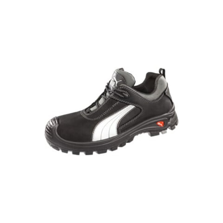 PUMA Chaussure de sécurité Cascades Low Taille 42 noir/blanc cuir S3 HRO SRC EN20345