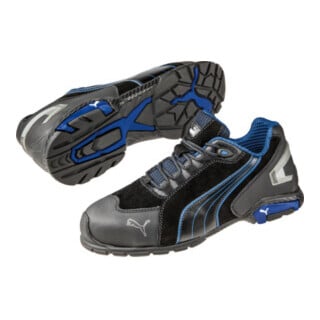 Chaussures de sécurité ISM Puma Rio noir bas, EN20345 S3 noir/bleu
