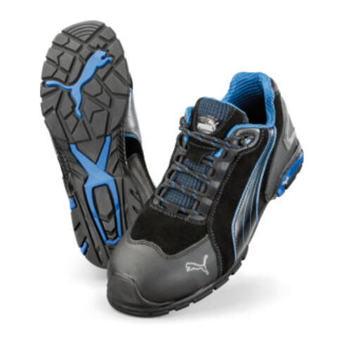 Chaussures de sécurité ISM Puma Rio noir bas, EN20345 S3 noir/bleu