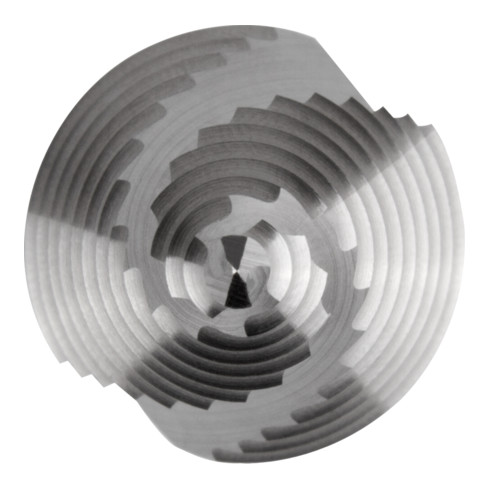 RUKO Punta a gradino HSS Co 5, rettificata, scanalata a spirale con affilatura a croce, 75mm