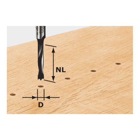 Festool Punta per tasselli HW, codolo 8 mm, HW D3/16