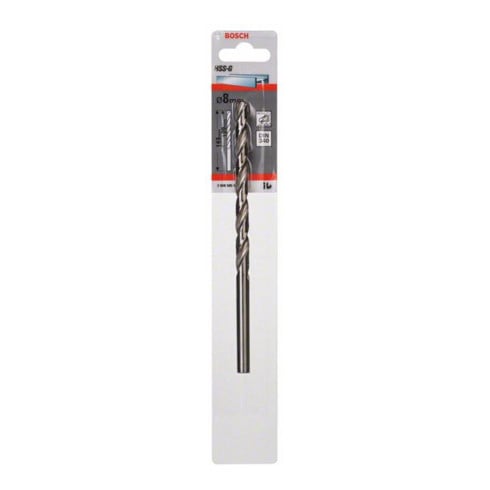 Bosch Punta trapano HSS-G DIN 340 per metallo, 8x109x165mm