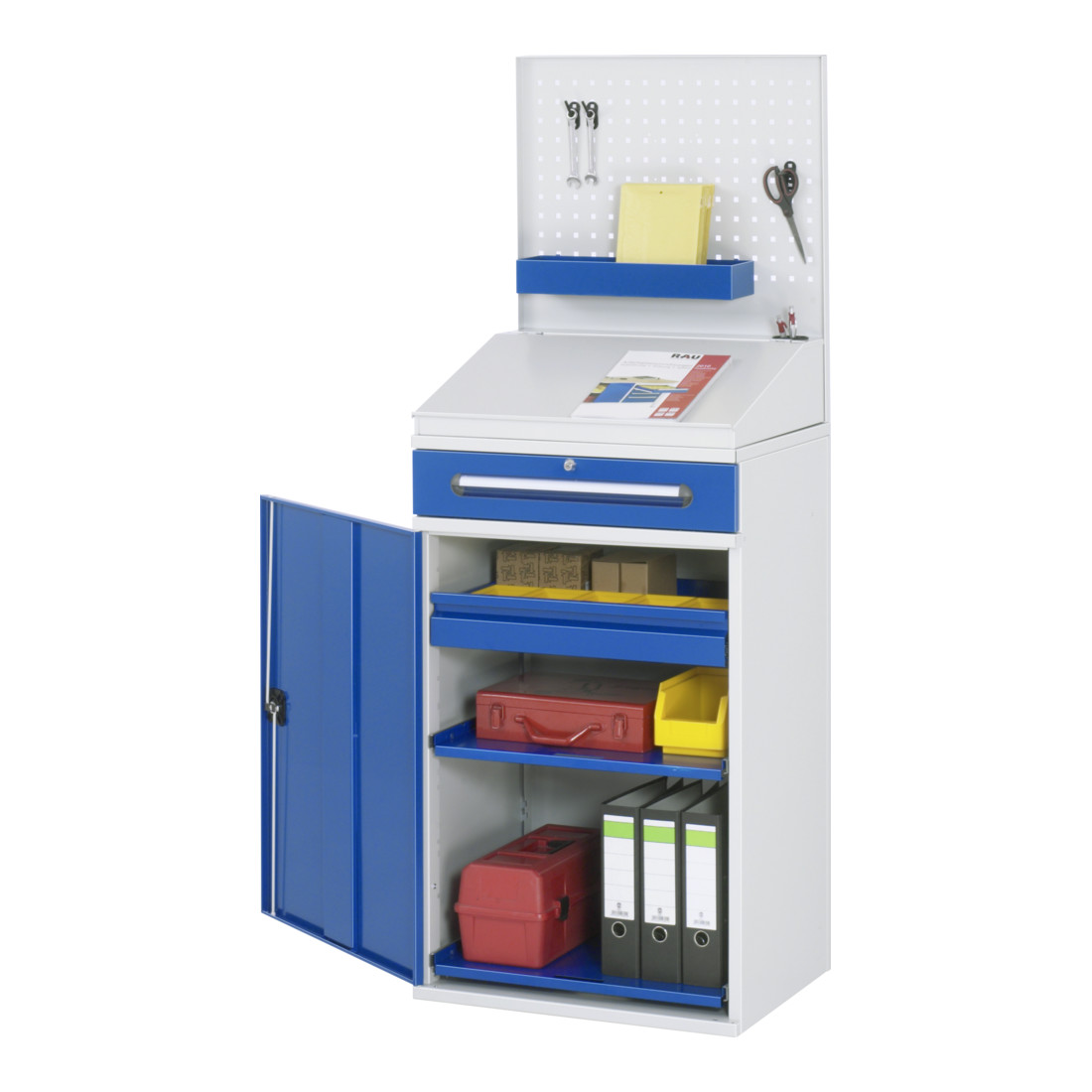 Pupitre debout d'appoint Rau - Modèle 04 l x p x h 650 x 520 x 1110/1220/1770 mm