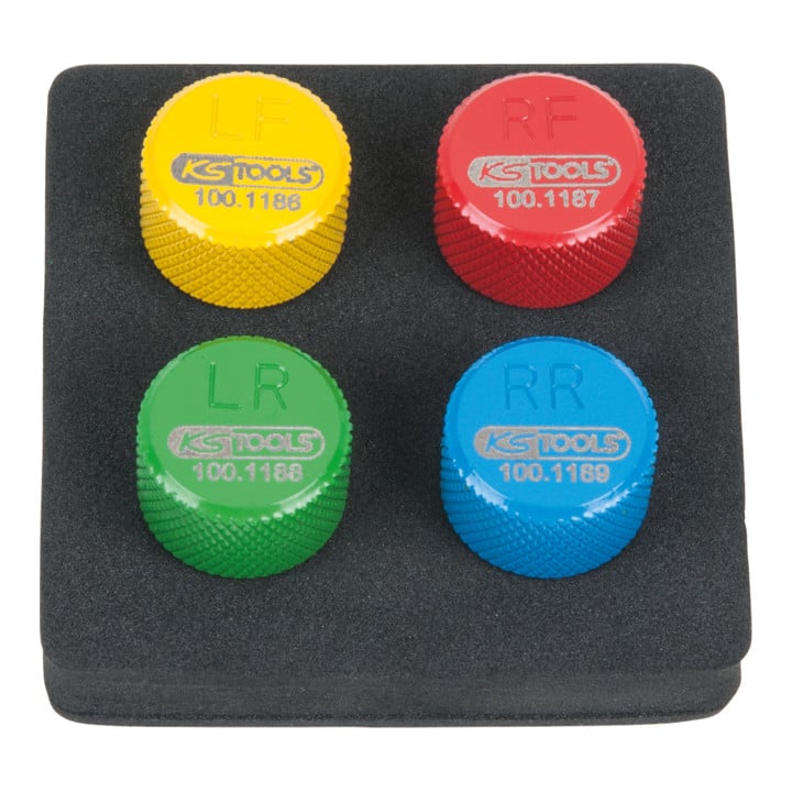 Purgeur de pneus TPMS, 4 pcs.