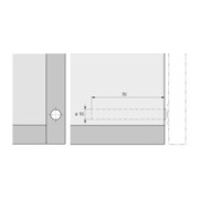Push to open Magnet weiß Langhub z.Einbohren HETTICH-3