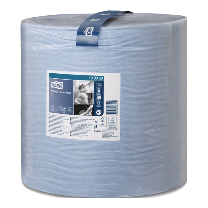Putztuch TORK 130050 L340xB369ca.mm blau 2-lagig,Hybrid Rl.TORK