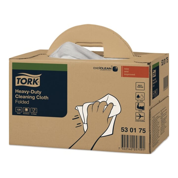 Putztuch TORK L640xB355ca.mm weiß 1-lagig Krt.TORK