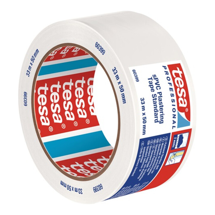PVC Putzband 60399 Stand.weiß L.33m B.50mm TESA