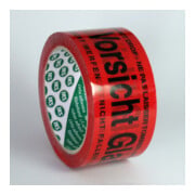 PVC-Warnband 50mm x 66m Vorsicht Glas leuchtorange-3