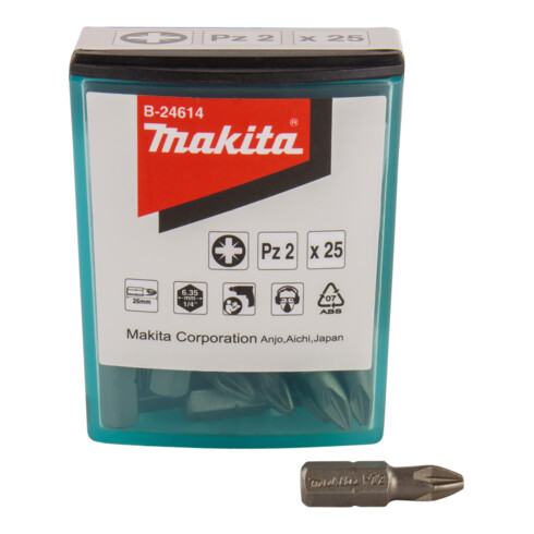 PZ Bit 2x25 25-pièces Makita