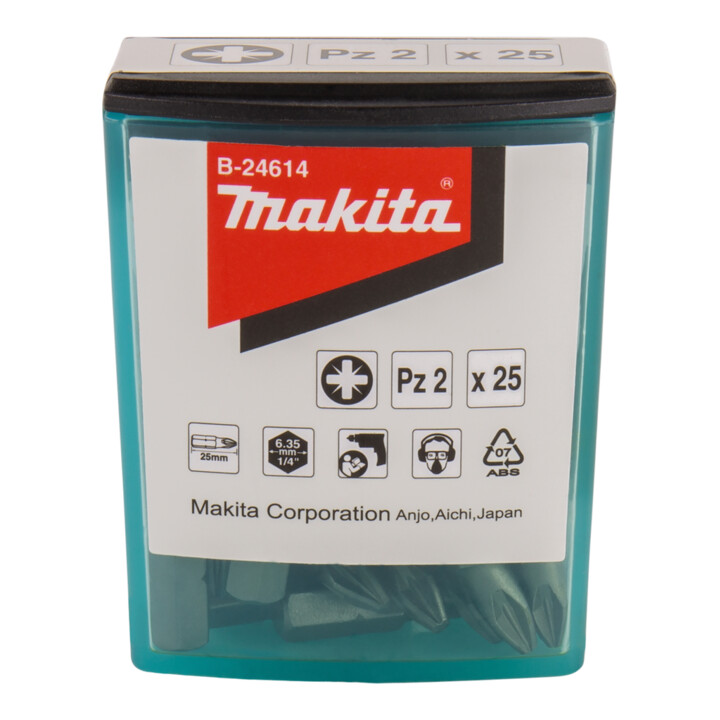 PZ Bit 2x25 25-pièces Makita
