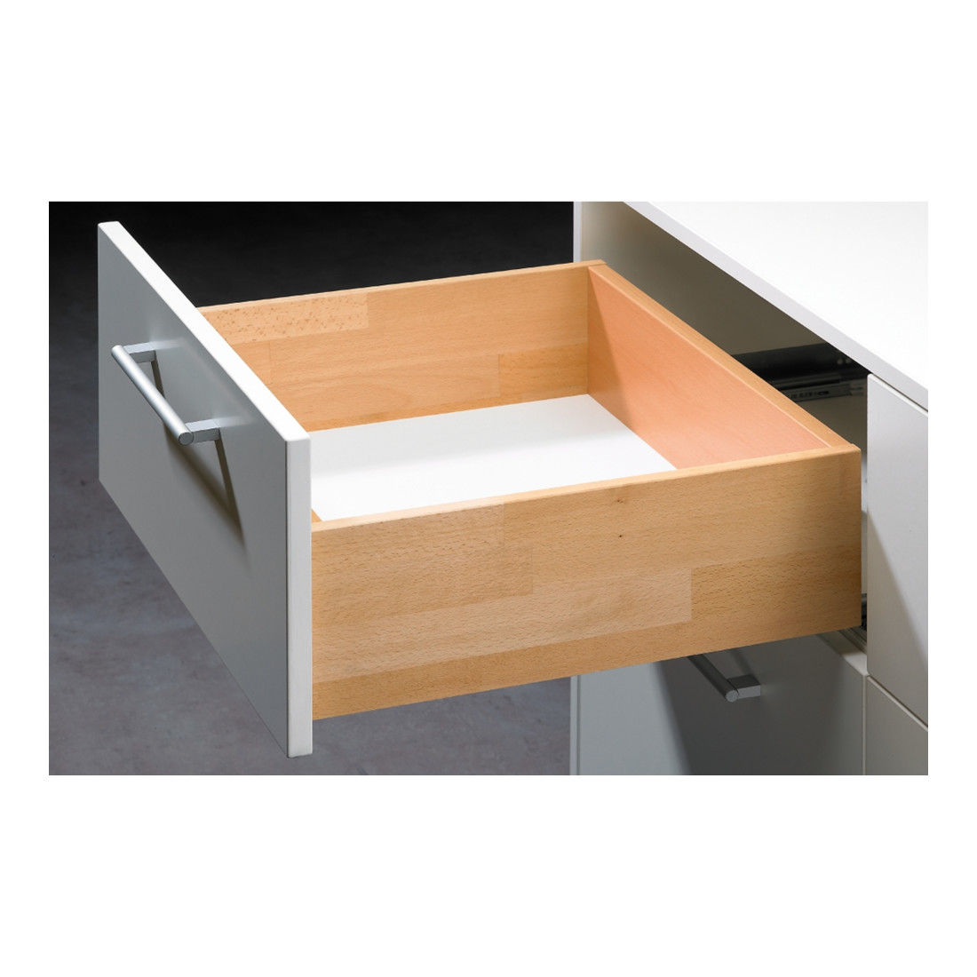 Quadro V6 avec Silent System, 280 mm, à gauche et à droite Hettich