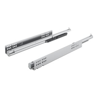 Coulisse à sortie totale Hettich Quadro-6 Silent System acier galvanisé