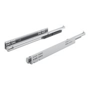 Coulisse à sortie partielle Hettich Quadro-6 avec dispositif de fermeture automatique Acier galvanisé