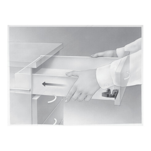 Coulisse à sortie totale Hettich Quadro-6 Silent System acier galvanisé