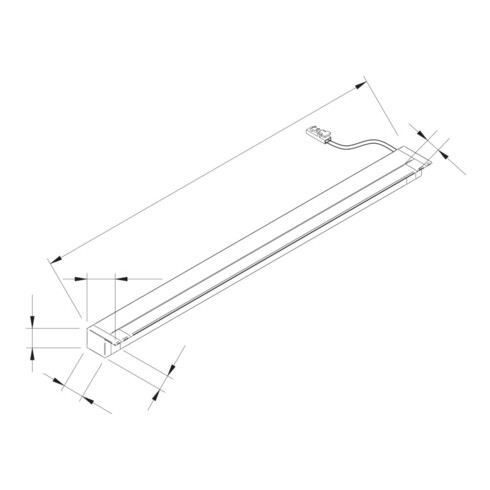 QuadroLine el/op 450 mm R165 WT, 1,9W,2m, St. Ws