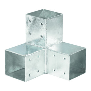 QUATRO-Stekkoppeling hoek dubbel 20 x 20 x 20 cm
