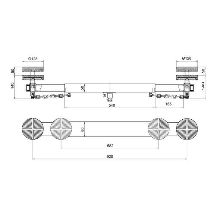 Querträger BH1CB1000 1000kg BAHCO