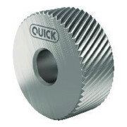 QUICK Roue moletée PM BL 30 degrés 10x4x4 G7 P0,8 avec chanfrein