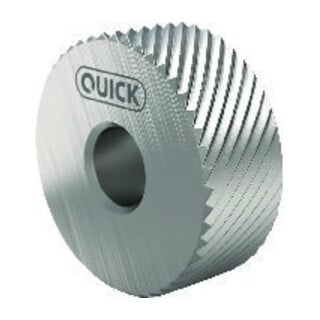 QUICK Roue moletée PM BL 45° 10x4x4 G7 P1 avec chanfrein