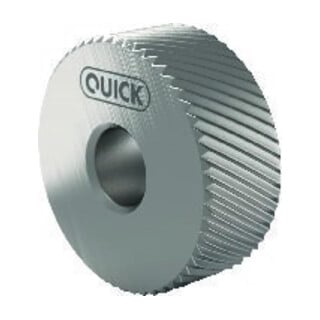 QUICK Roue moletée PM BR 30° 10x4x4 G7 P0,4 avec chanfrein