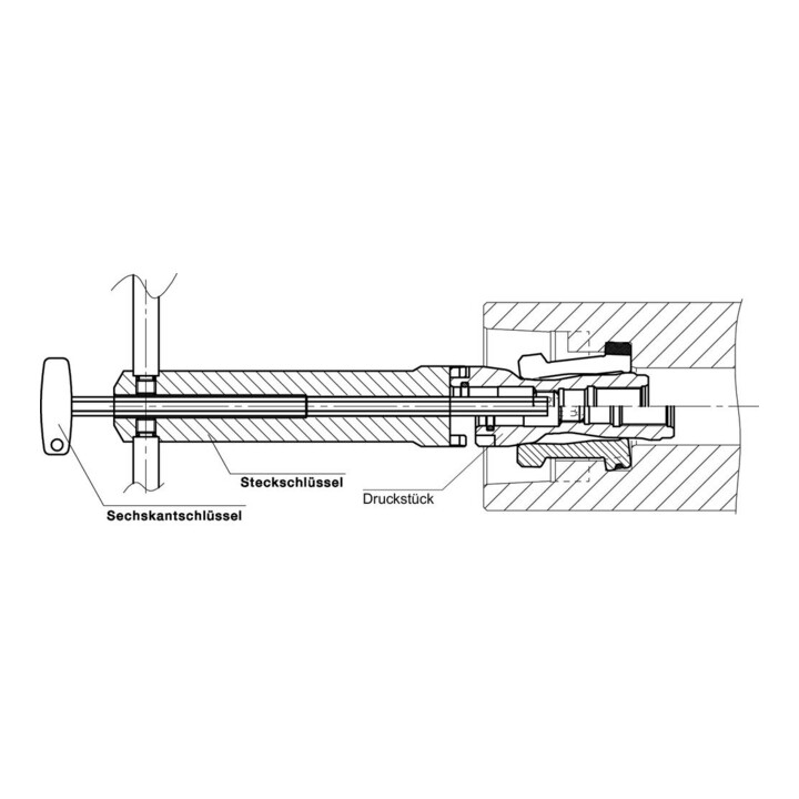 RÖHM Clé à douille KP pour kit de serrage HSK-A40/