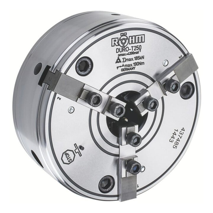 RÖHM DURO-T 200, KK 5, ISO702 2, Camlock, Mâchoires de base