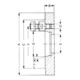 RÖHM Faux plateau de mandrin à cône court DIN 55027 250/6 mm-4