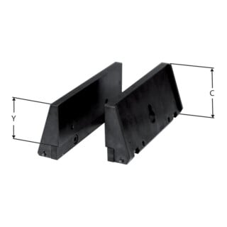 RÖHM Inserts standard NCS, taille 4, largeur de mors 160, trempés et rectifiés