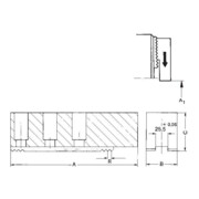 RÖHM Jeu de mors d'extension LVE-500+600 L50 H80 P205-3