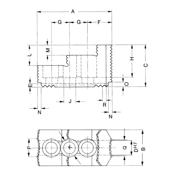 RÖHM Jeu de mors inversés KFD-250/2