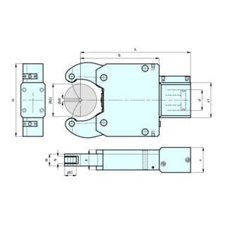 RÖHM Lunette SLZ-1060 C150 RB SS Ø réglable 100-600
