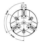 RÖHM Mandrin de serrage KFD-315/3 ZA220 M24-5