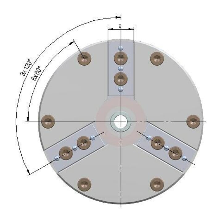 RÖHM Mandrin de serrage PKF-200/3 ZA167,64 KH8,5