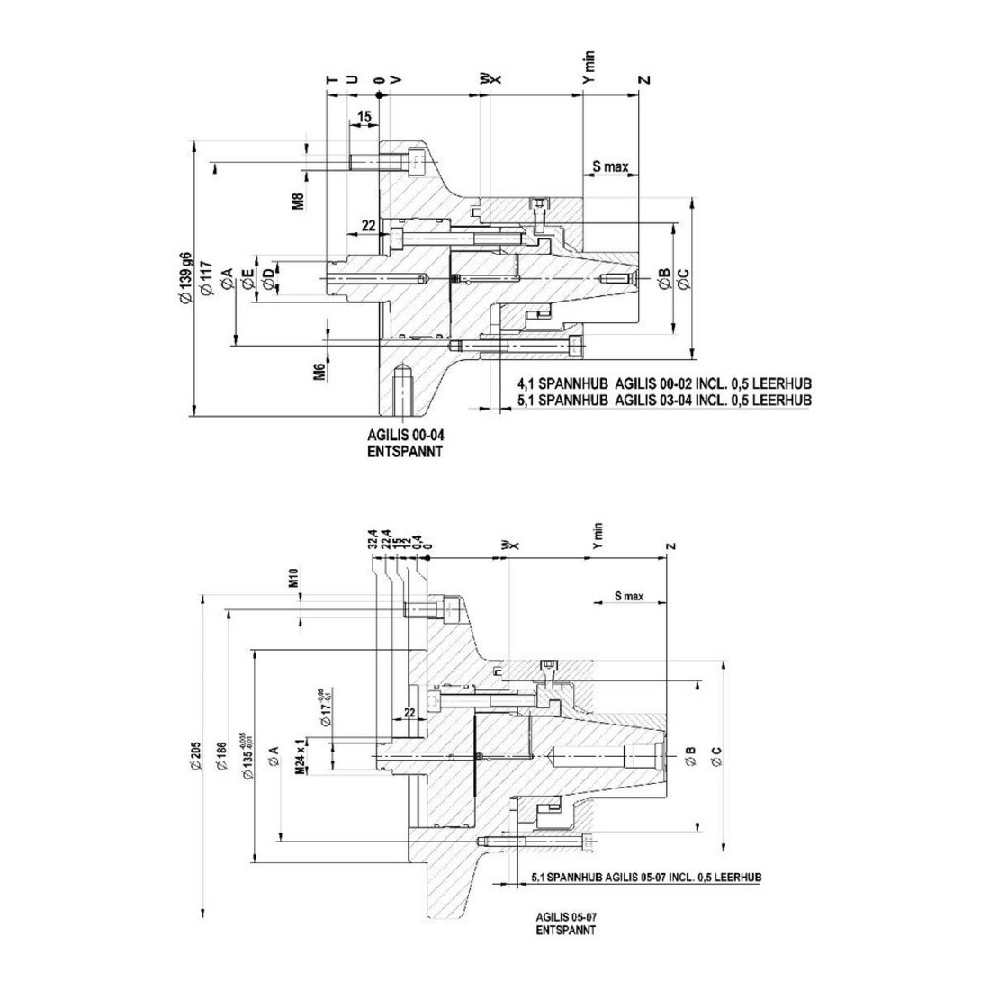 RÖHM Mandrin segment AGILIS02 ND 19-35