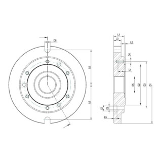 RÖHM Plaque de base D6350 200 mm