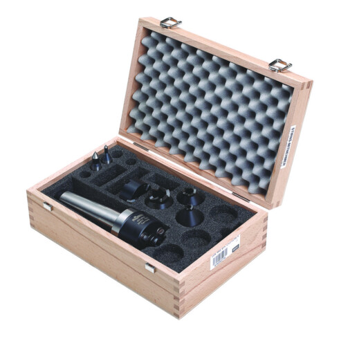 RÖHM Set di trascinatori frontali CoAE in cassetta di legno Rotazione oraria, Cono Morse (CM): 5