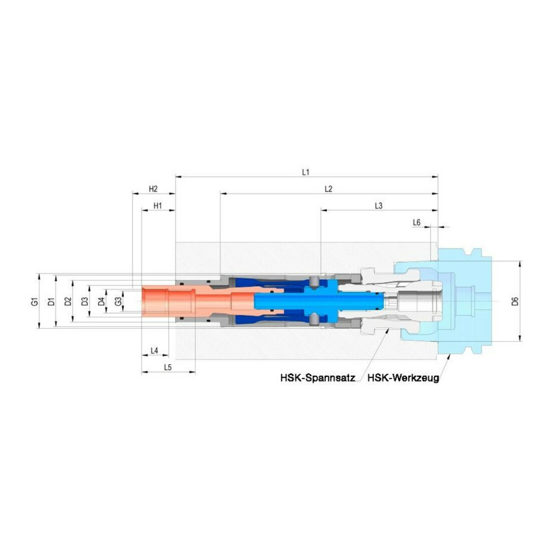 RÖHM Unité de verrouillage pour système de serrage HSK-A/E63 Super-Lock