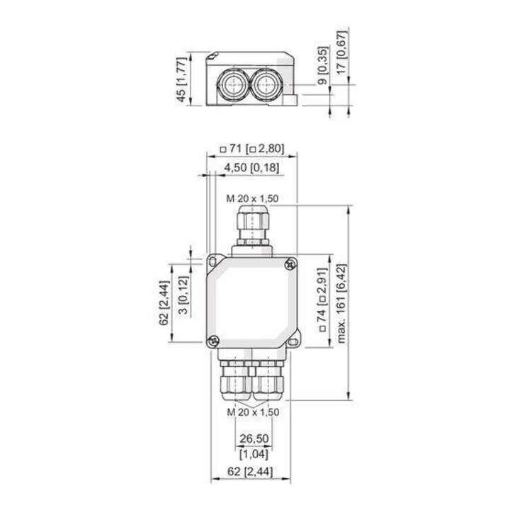 R. STAHL Boîte de dérivation 8102/21-32-C1013 3xM20x1,5