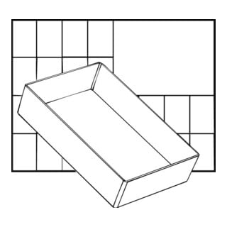 raaco A6 1 compartiment insert individuel 47x109x157 mm